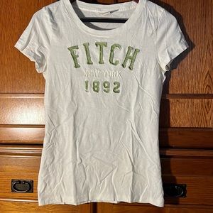 Abercrombie & Fitch VINTAGE Y2K Fitted Crewneck short sleeve Rag embroidered tee